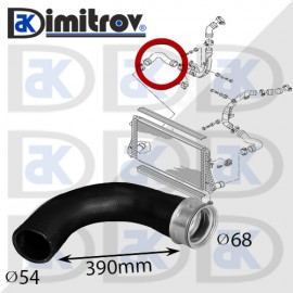 Маркуч турбо Audi A3 TT Skoda Octavia Superb Volkswagen Eos Golf Jetta Passat Scirocco